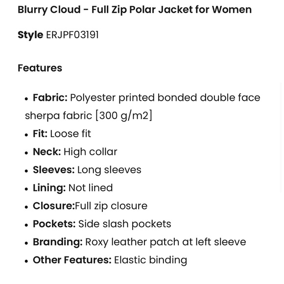 New Roxy Cream Surf ZipUp Sweater - Picture 11 of 15